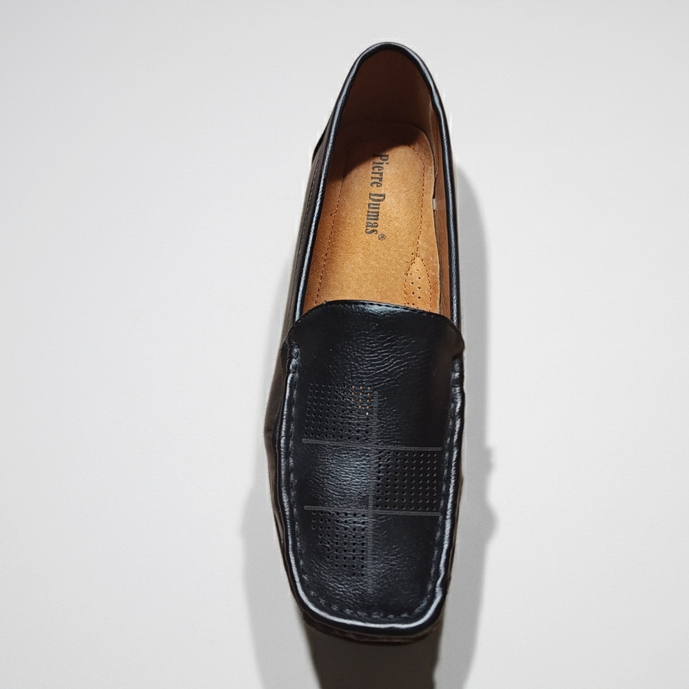 Pierre Dumas Black Leather Loafers